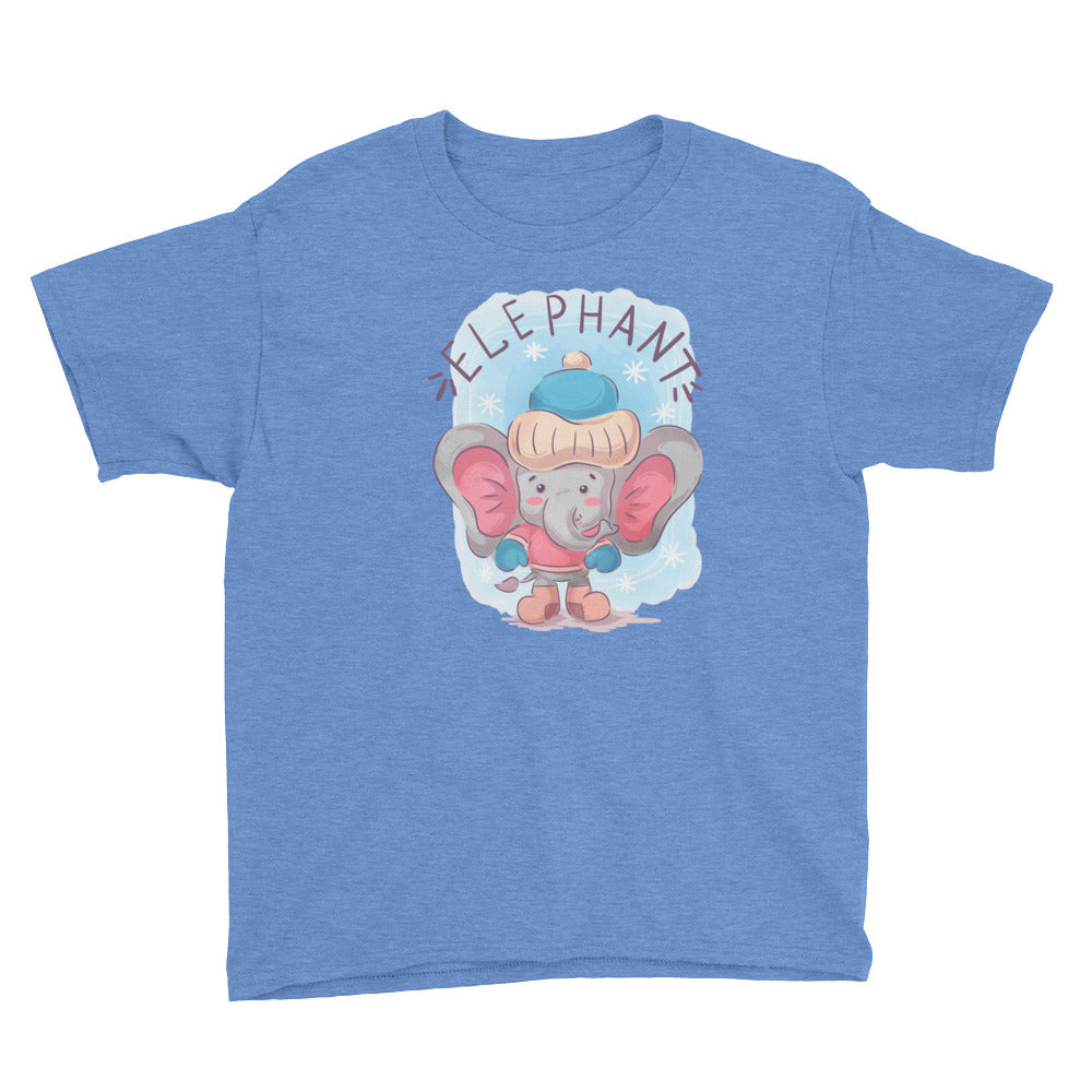 Winter Elephant Youth Short Sleeve T-Shirt