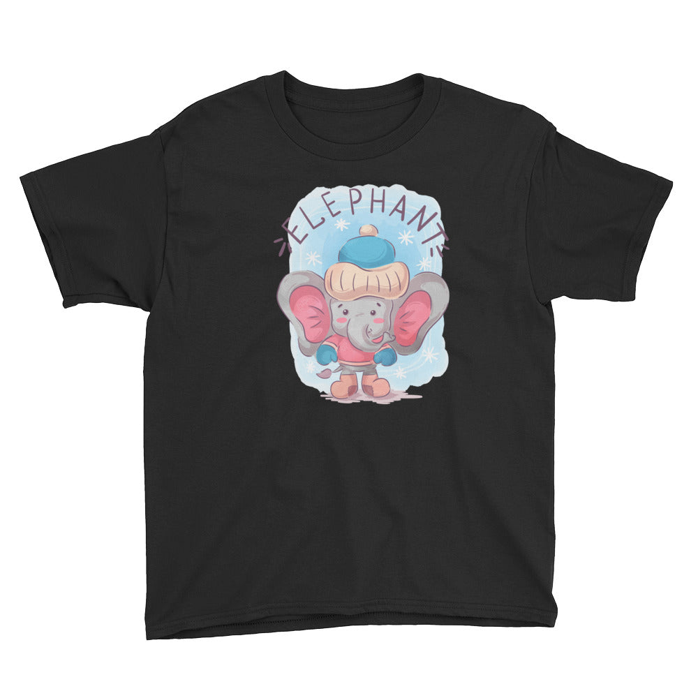 Winter Elephant Youth Short Sleeve T-Shirt