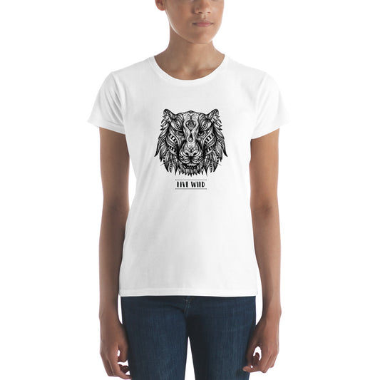 Live Wild sleeve t-shirt