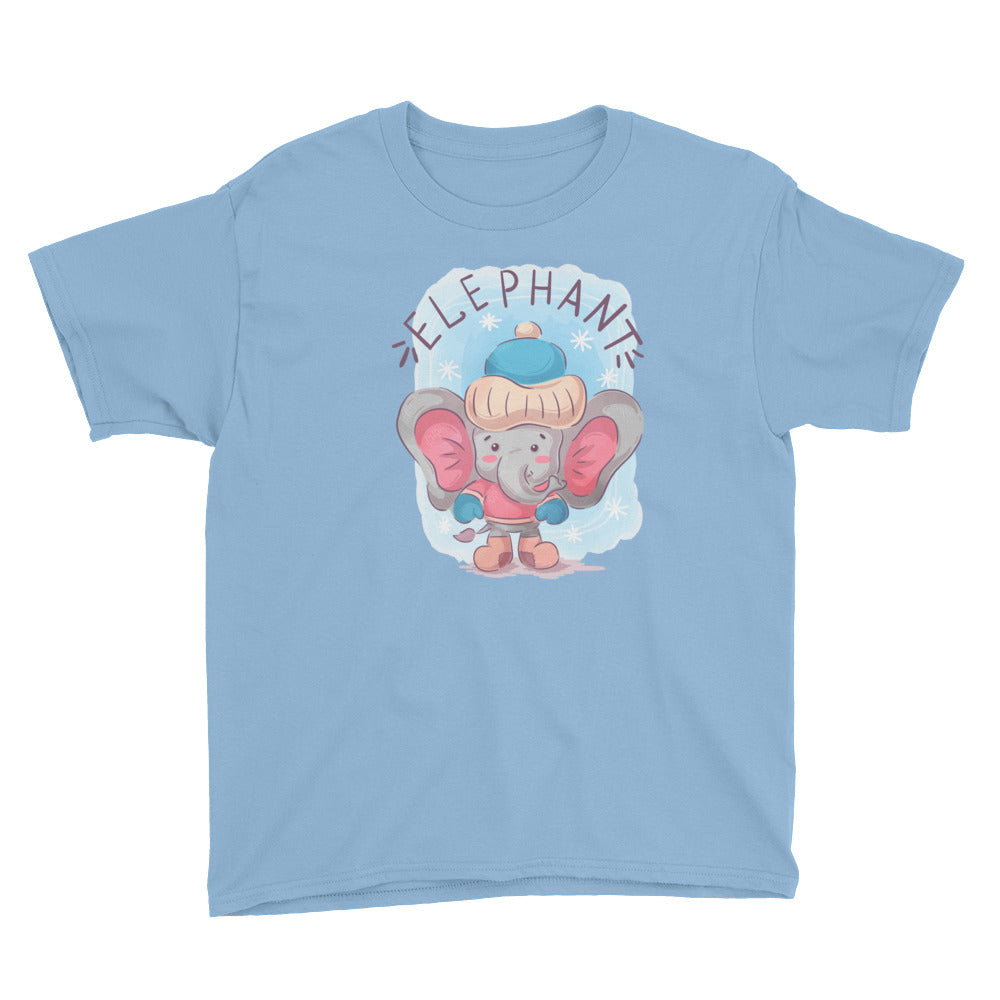 Winter Elephant Youth Short Sleeve T-Shirt