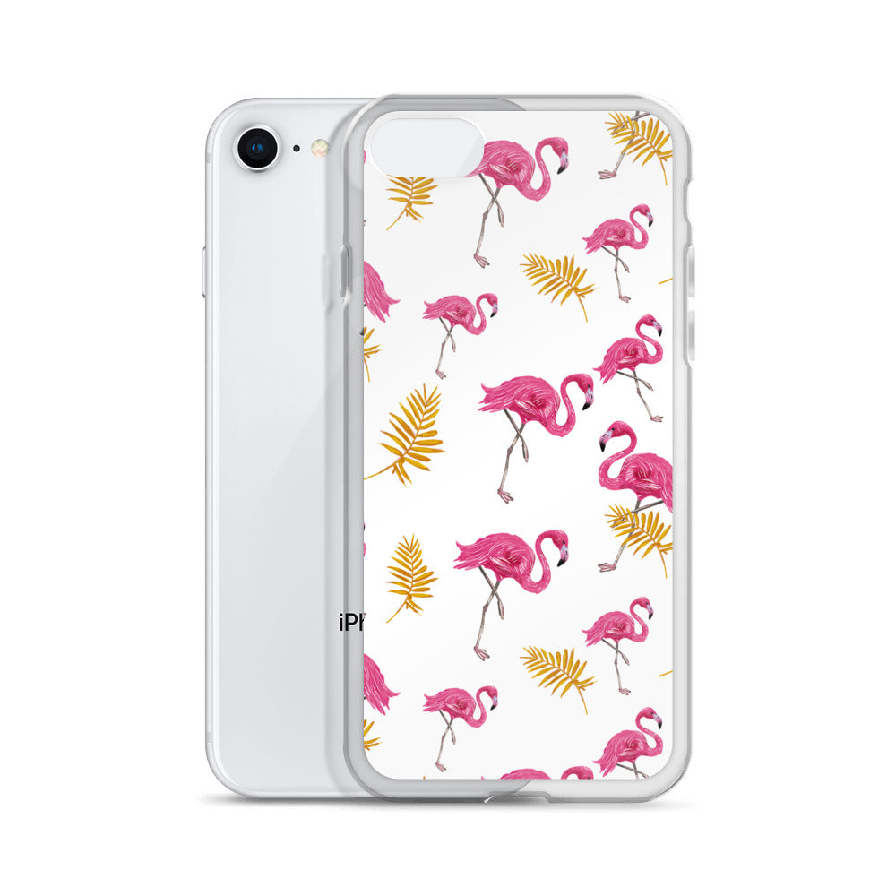 flamingo bird iPhone Case