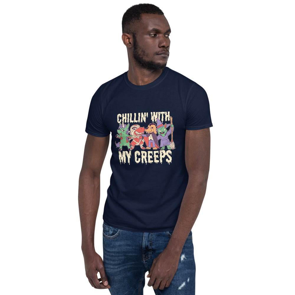 Halloween CHILLIN' WITH MY CREEPS T-Shirt