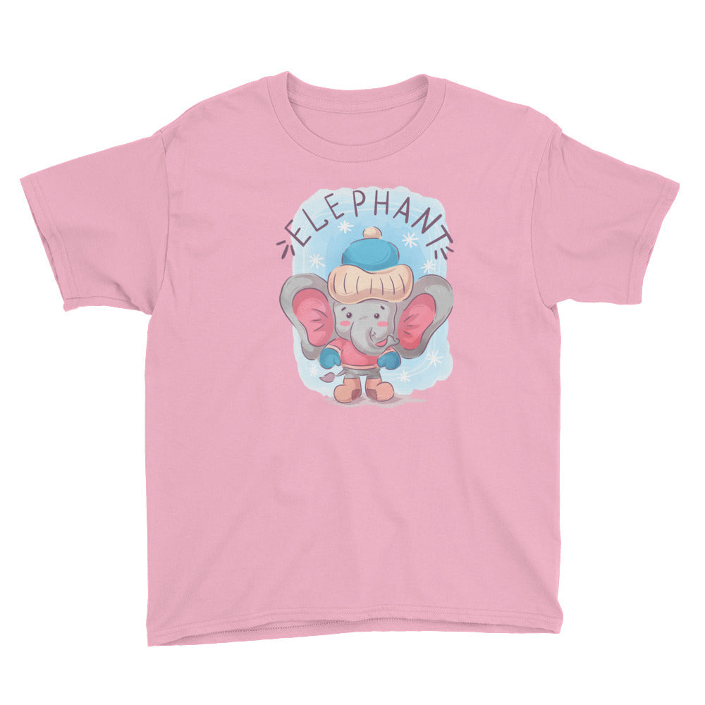 Winter Elephant Youth Short Sleeve T-Shirt