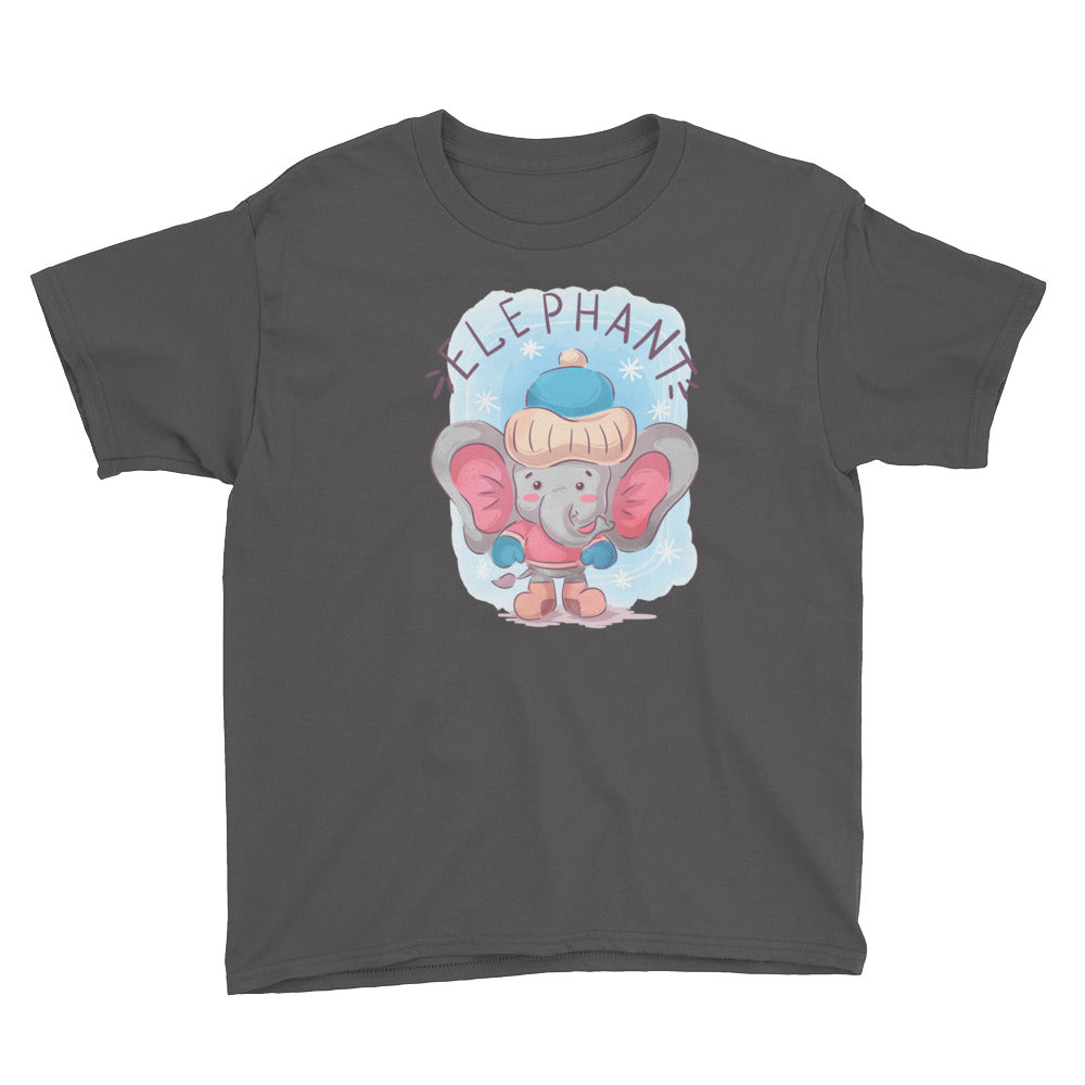 Winter Elephant Youth Short Sleeve T-Shirt