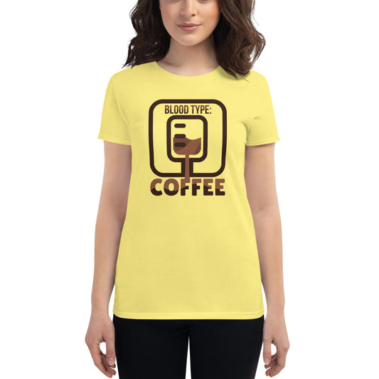 BLOOD TYPE COFFEE T-SHIRT