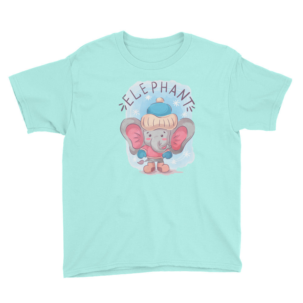 Winter Elephant Youth Short Sleeve T-Shirt