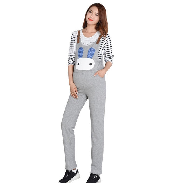 Maternity Pants Suspenders Warm Pregnant Trousers Strap Belt Bib Pants Clothes For Pregnant Women Overalls Jumpsuits Uniforms