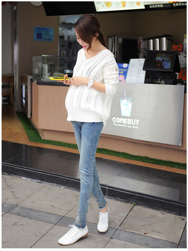 2019 Spring Jeans Maternity Pregnant Women