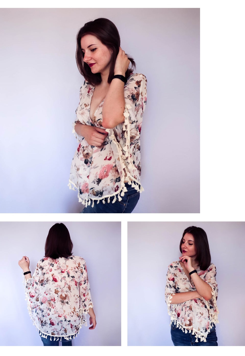 Three Quarter Length Sleeve Top