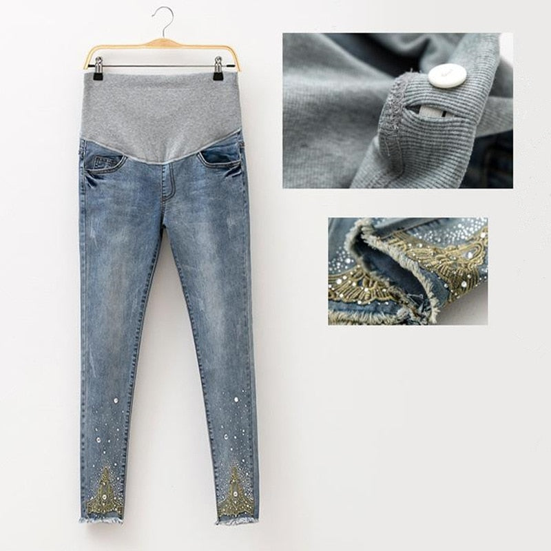 2019 Spring Jeans Maternity Pregnant Women