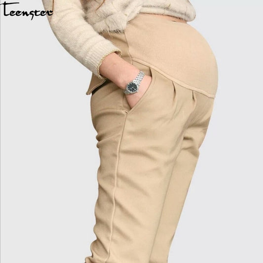 Teenster Pregnancy Maternity Clothing Maternity Support Pants Premama Trousers Casual Clothing Work Clothes for Pregnant Women