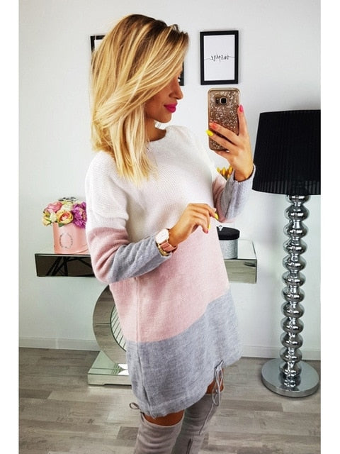 Maternity Sweater Dress Women Clothes 2018 Striped Long Sleeve Pregnancy Dresses For Pregnant Robe Grossesse Vestidos Embarazada