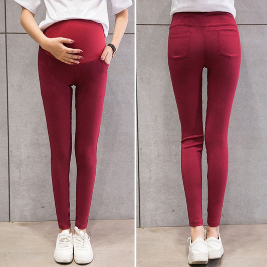 Skinny Maternity Pants For Pregnant Women Clothes Stretch Pencil Pants Nursing Leggings Pregnancy Clothing Spring Wear 6 Colors