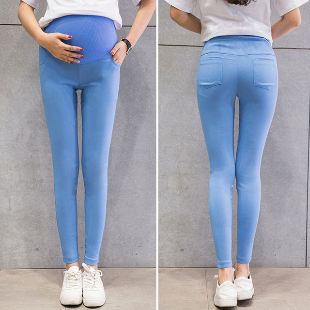 Skinny Maternity Pants For Pregnant Women Clothes Stretch Pencil Pants Nursing Leggings Pregnancy Clothing Spring Wear 6 Colors