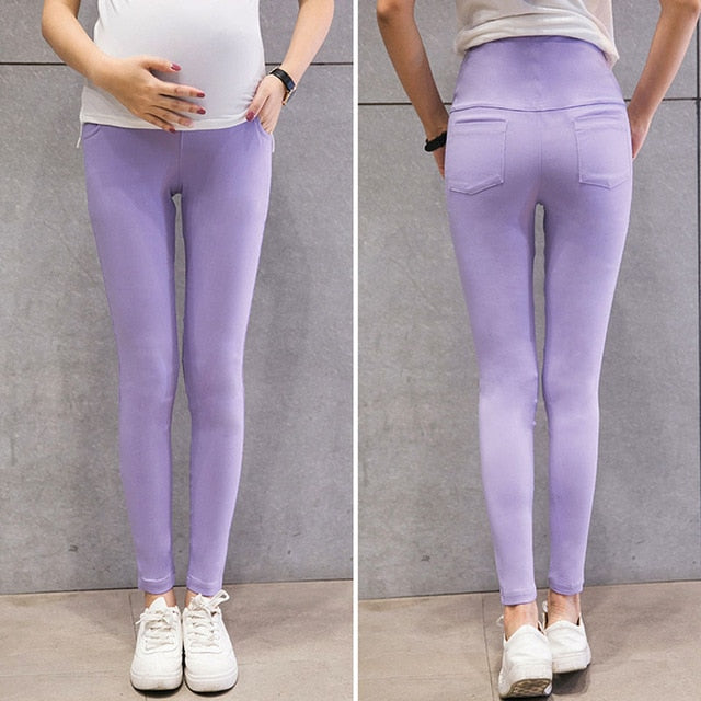 Skinny Maternity Pants For Pregnant Women Clothes Stretch Pencil Pants Nursing Leggings Pregnancy Clothing Spring Wear 6 Colors