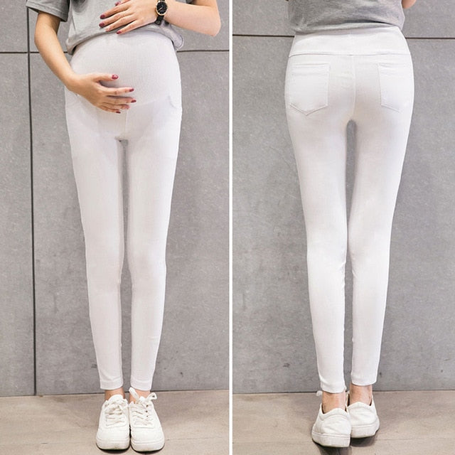 Skinny Maternity Pants For Pregnant Women Clothes Stretch Pencil Pants Nursing Leggings Pregnancy Clothing Spring Wear 6 Colors