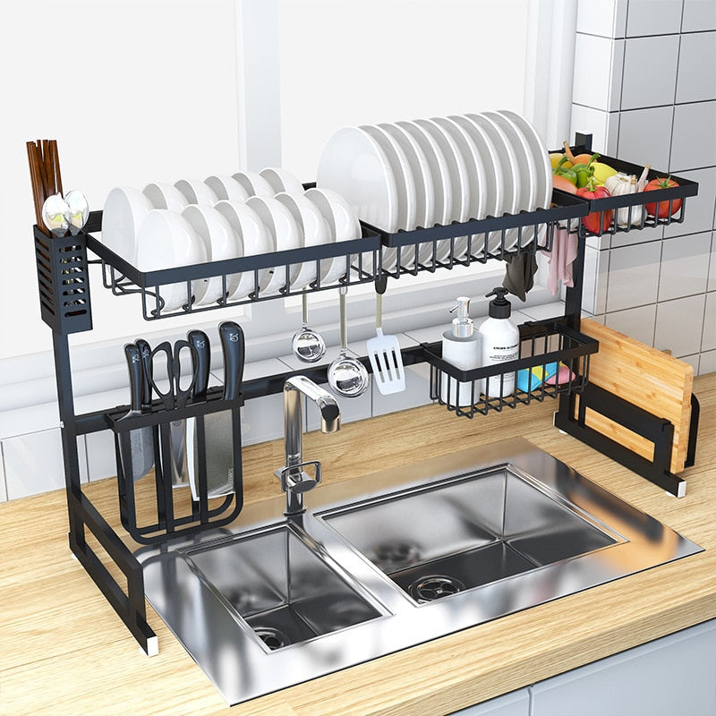 stainless steel paint kitchen drainage rack