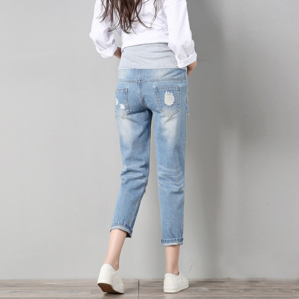 Women Maternity Jeans Maternity Pants Clothes For Pregnant Trousers Prop Nursing Belly Leggings Jeans Pregnancy Clothing Pants