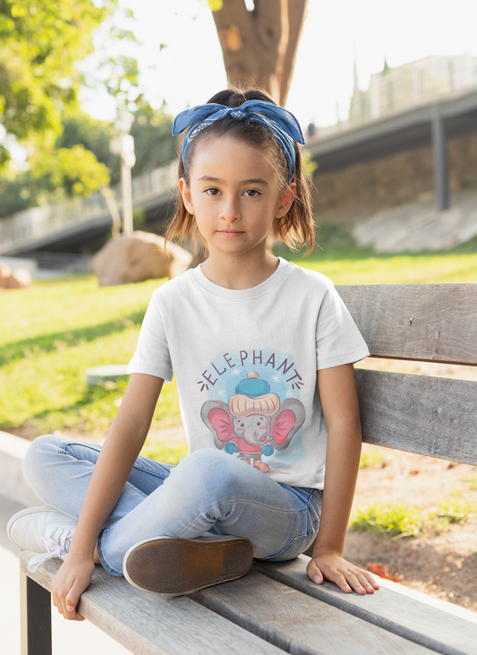 Winter Elephant Youth Short Sleeve T-Shirt